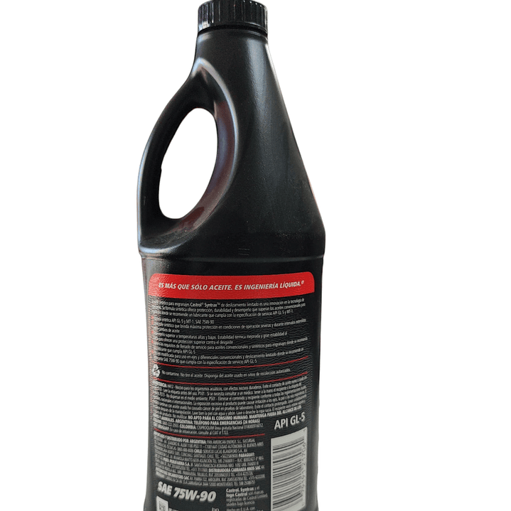 Aceite Castrol Syntrax Limited Slip Sae 75w90 946ml 2