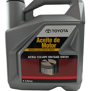 Aceite Motor Toyota 5w-30 4 Lt Diesel Acea C2/api