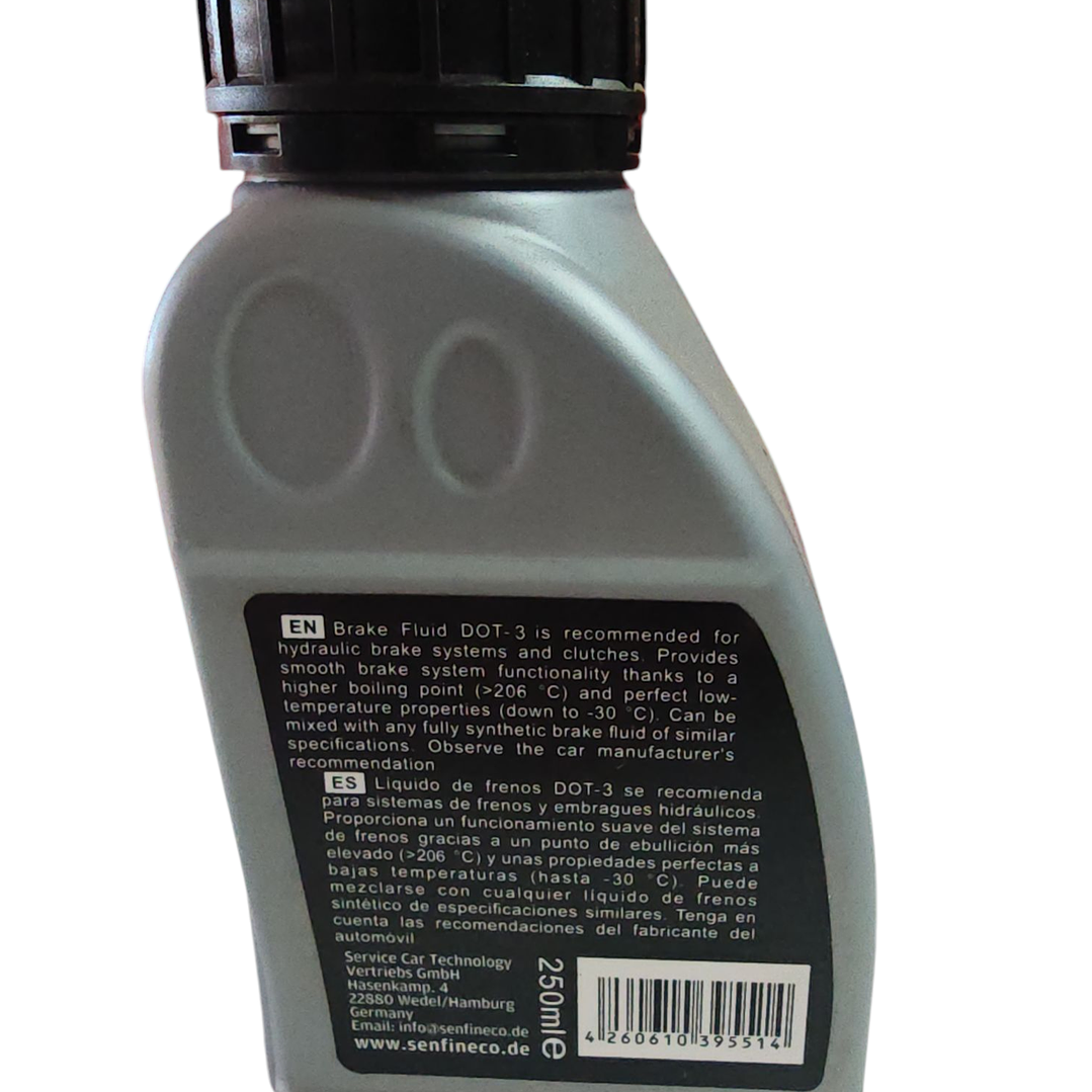 LIQUIDO FRENO SENFINECO DOT-3 250 ML 2