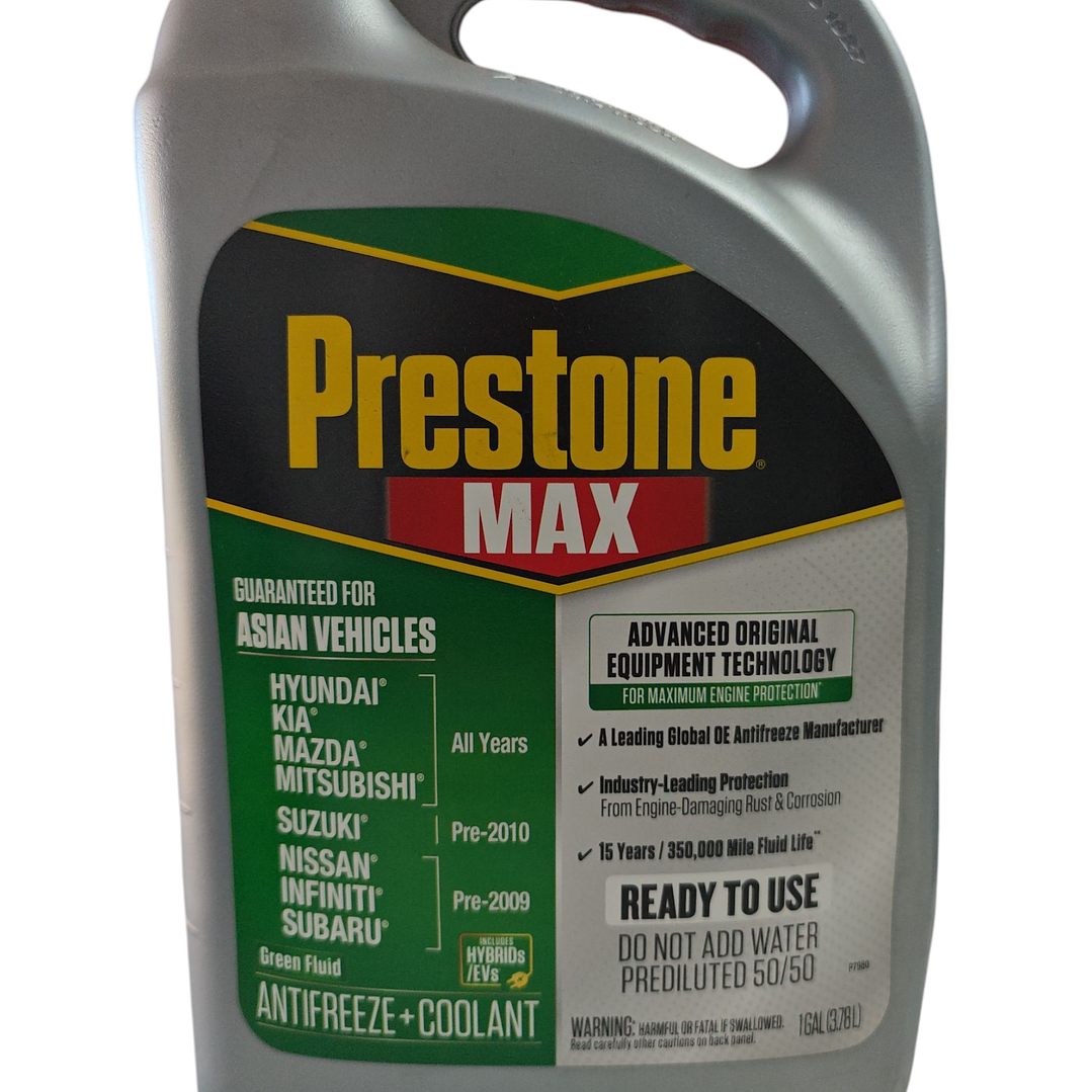 PRESTONE MAX VERDE VEHICULOS ASIATICOS 3.78 LITROS 1