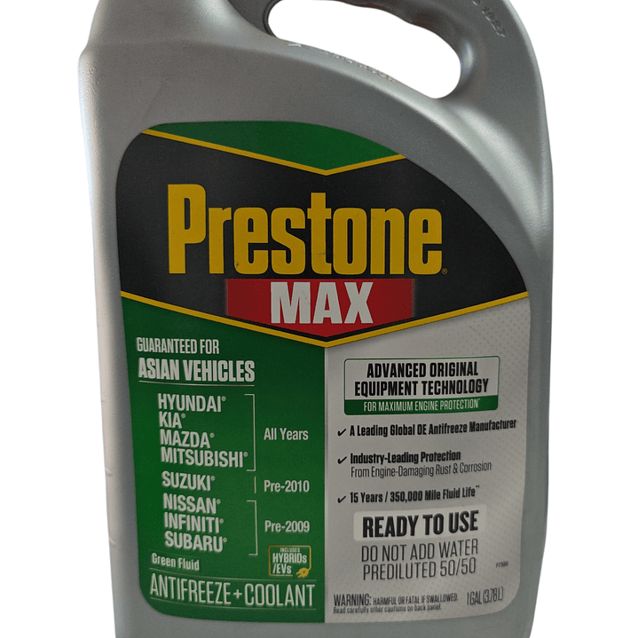 PRESTONE MAX VERDE VEHICULOS ASIATICOS 3.78 LITROS 1