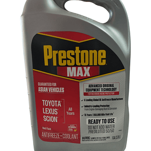 PRESTONE MAX ROJO VEHICULOS ASIATICOS 3.78 LITROS