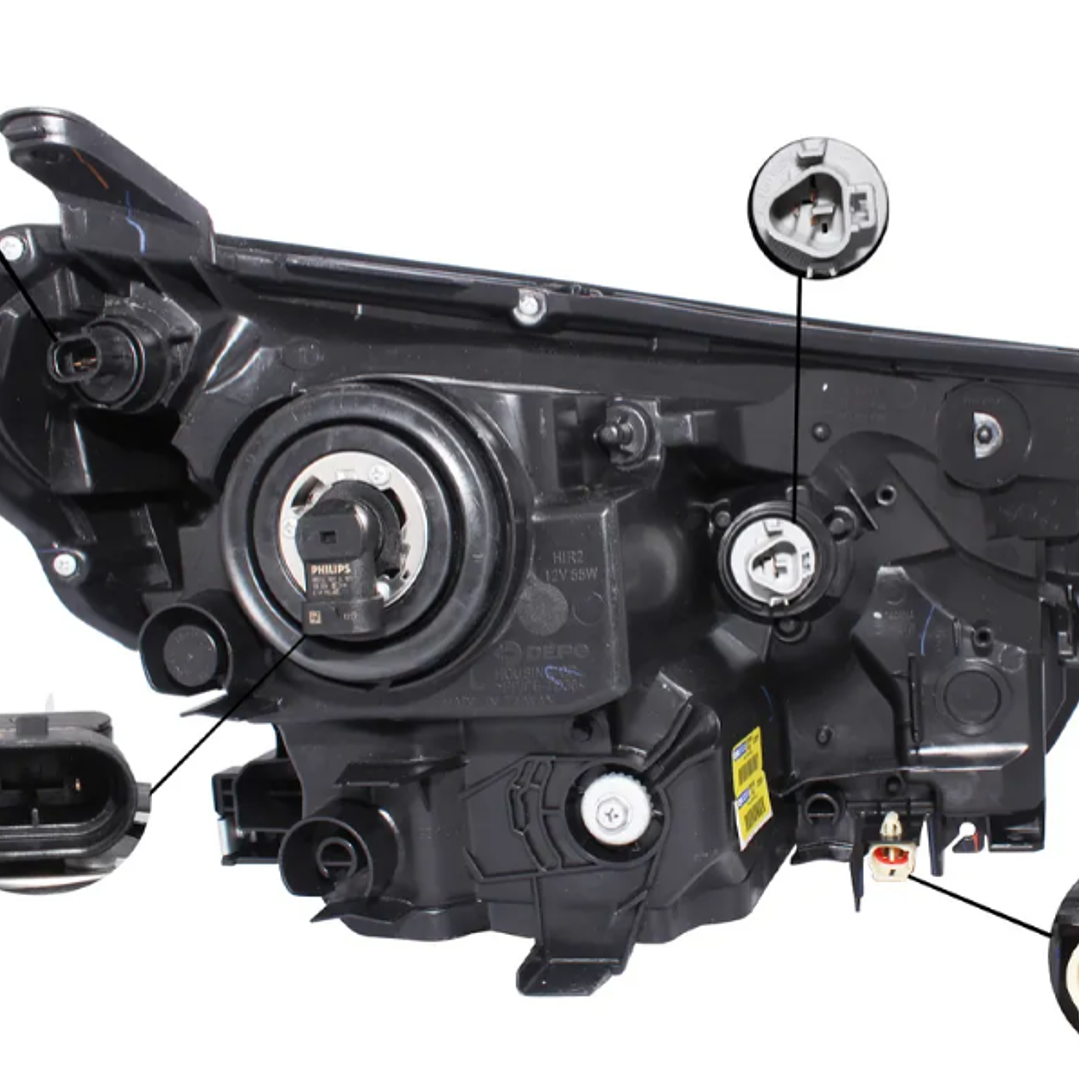 Par de Ópticos LED Toyota RAV4 2016–2019 3