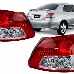 Par de Faros Traseros Toyota Yaris Sedán 2006-2013