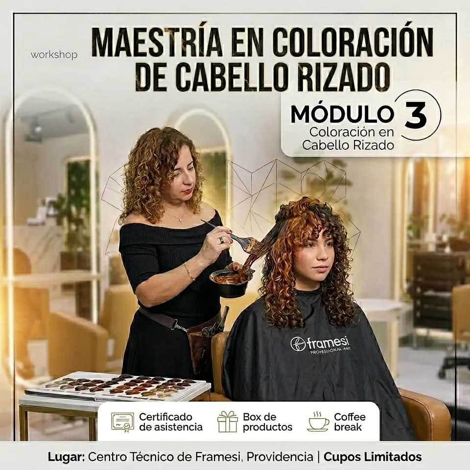 WORKSHOP COLORACIÓN EN CABELLO RIZADO - MÓDULO 3- AGOSTO 2026 1