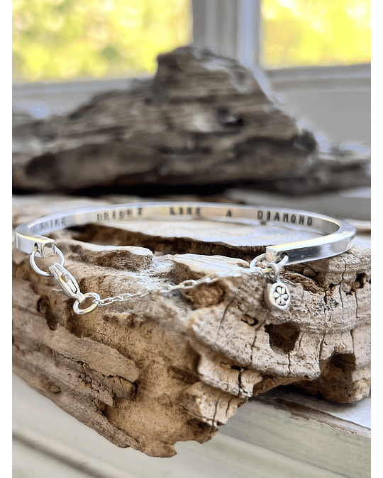 Esclava de plata cuadrada