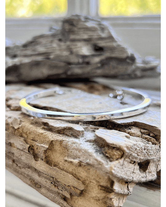 Esclava de plata cuadrada