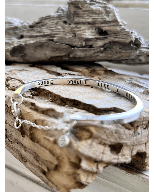 Esclava de plata cuadrada