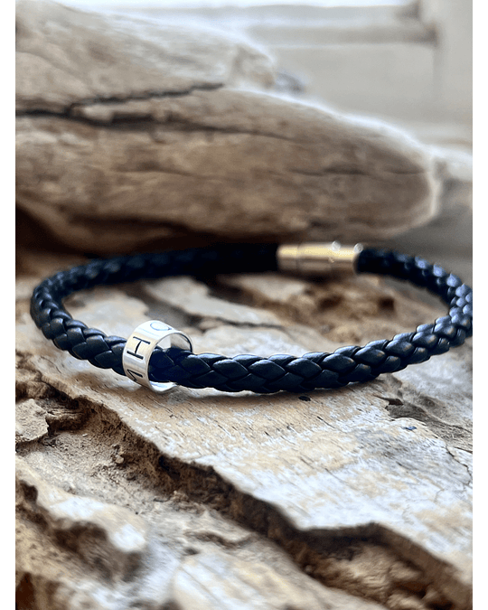 pulsera cuero broche