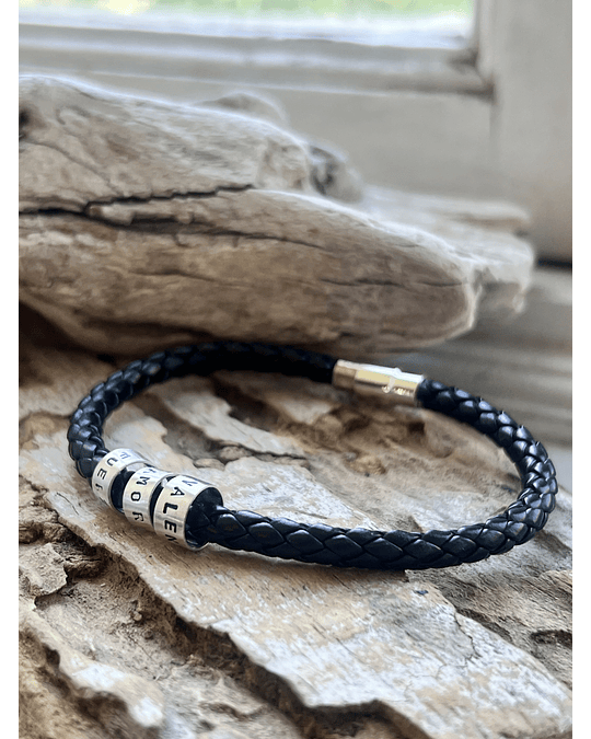 pulsera cuero broche