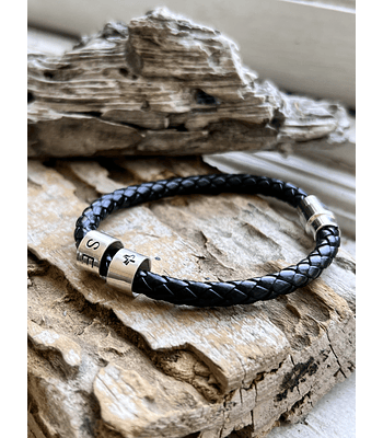 pulsera cuero broche