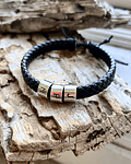 pulsera cuero amarrada