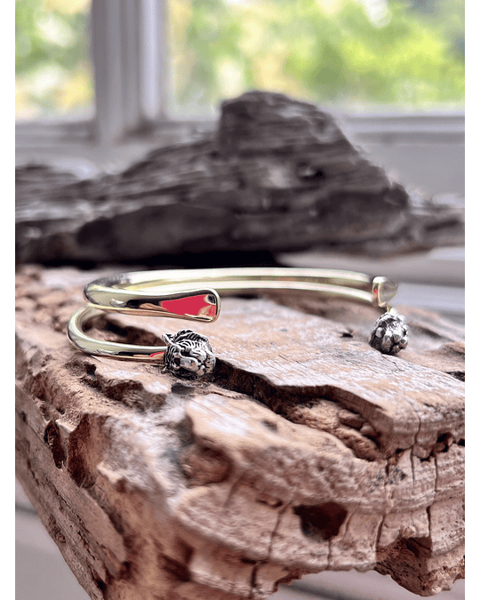 Esclava xl redonda dorada