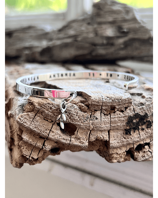 Esclava de plata personalizada