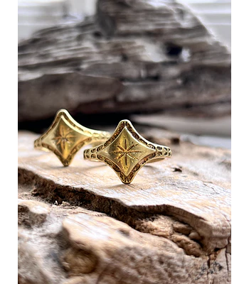 Anillo clarita dorado