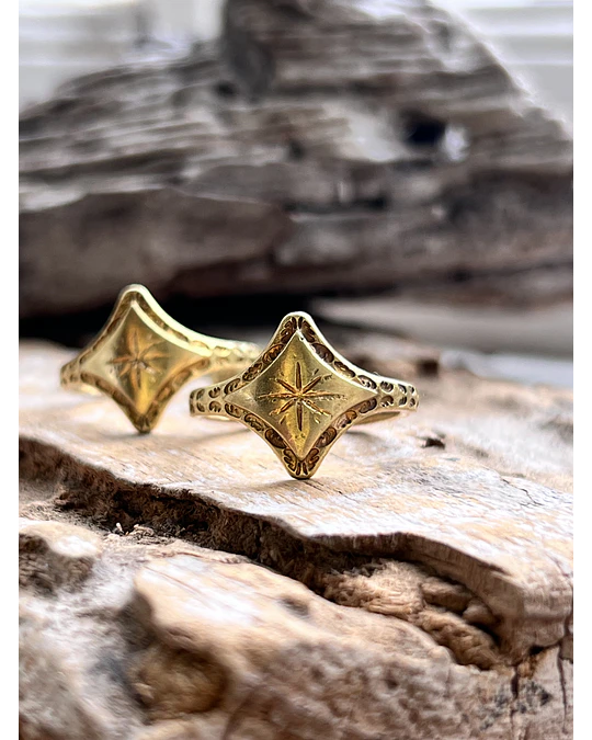 Anillo clarita dorado