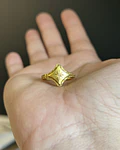 Anillo clarita dorado