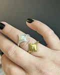 Anillo clarita dorado