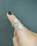 Anillo drenario virgen plata