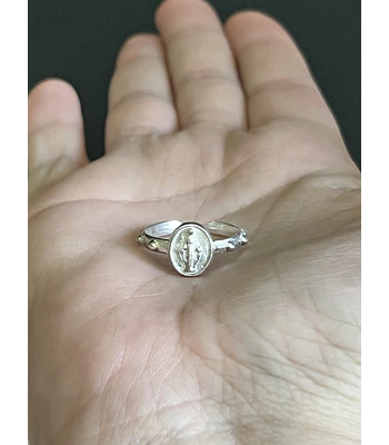Anillo drenario virgen plata