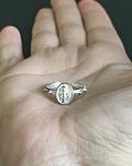 Anillo drenario virgen plata