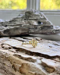 Anillo drenario virgen dorado