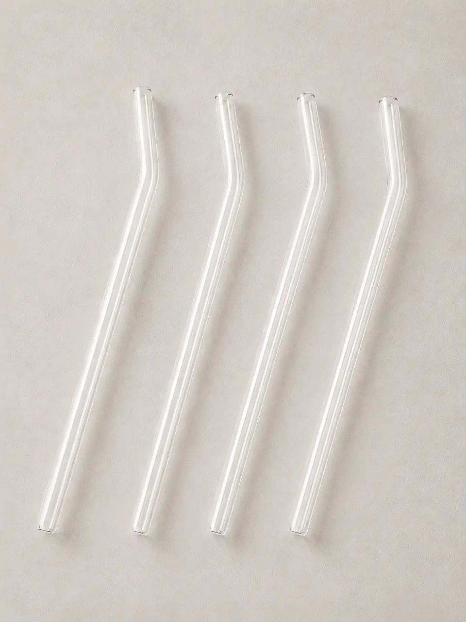 set 4 bombillas de vidrio reutilizables + cepillo de limpieza 1