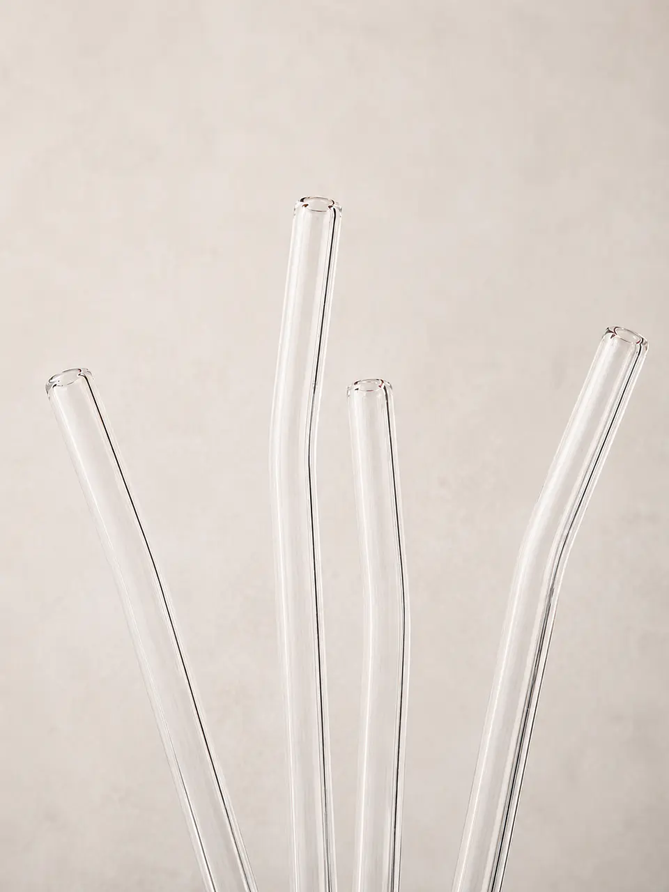 set 4 bombillas de vidrio reutilizables + cepillo de limpieza 2