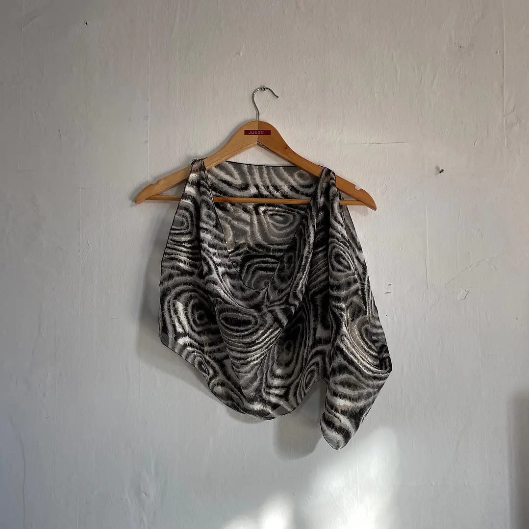 ZEBRA SCARF TOP 1