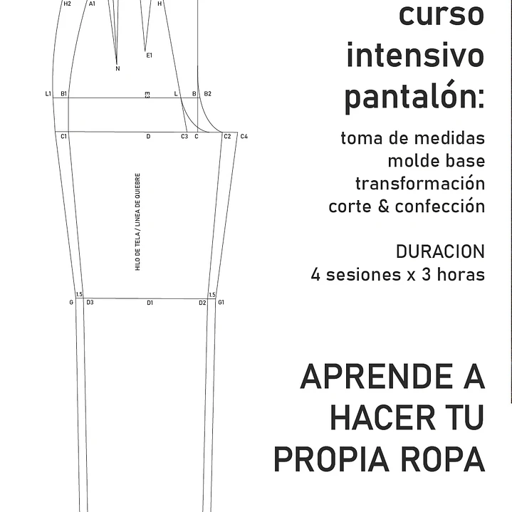 CURSO INTENSIVO PANTALON 1
