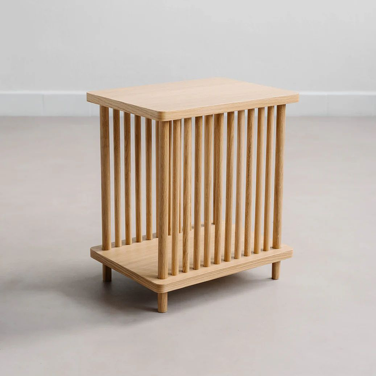 Mesita de madera para sala y dormitorio ideal para organizar 2