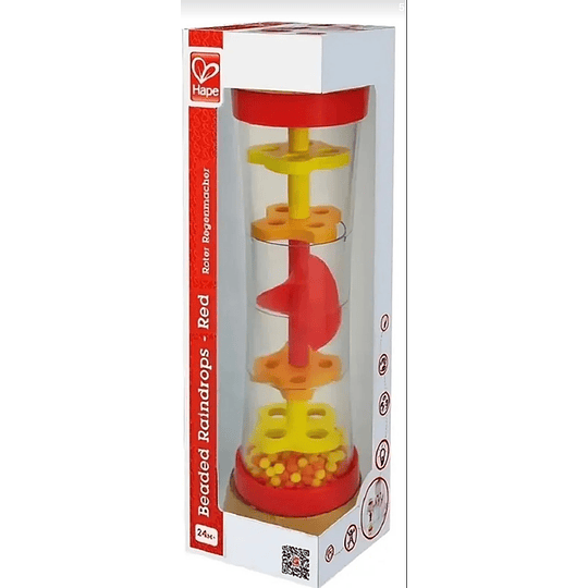 Sonajero palo lluvia (reciclado) Rojo