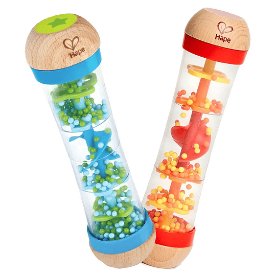 Sonajero palo lluvia (reciclado) Rojo