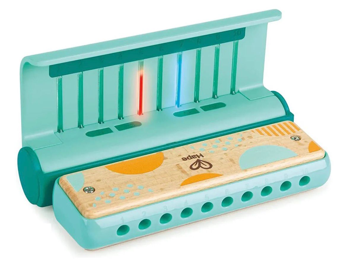 Juguete musical Harmonica Hape Learm with Ligths con carga (usado)