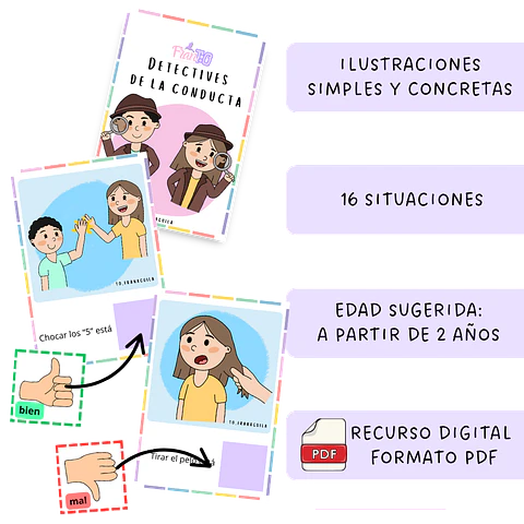 Libro manipulable detectives de la conducta
