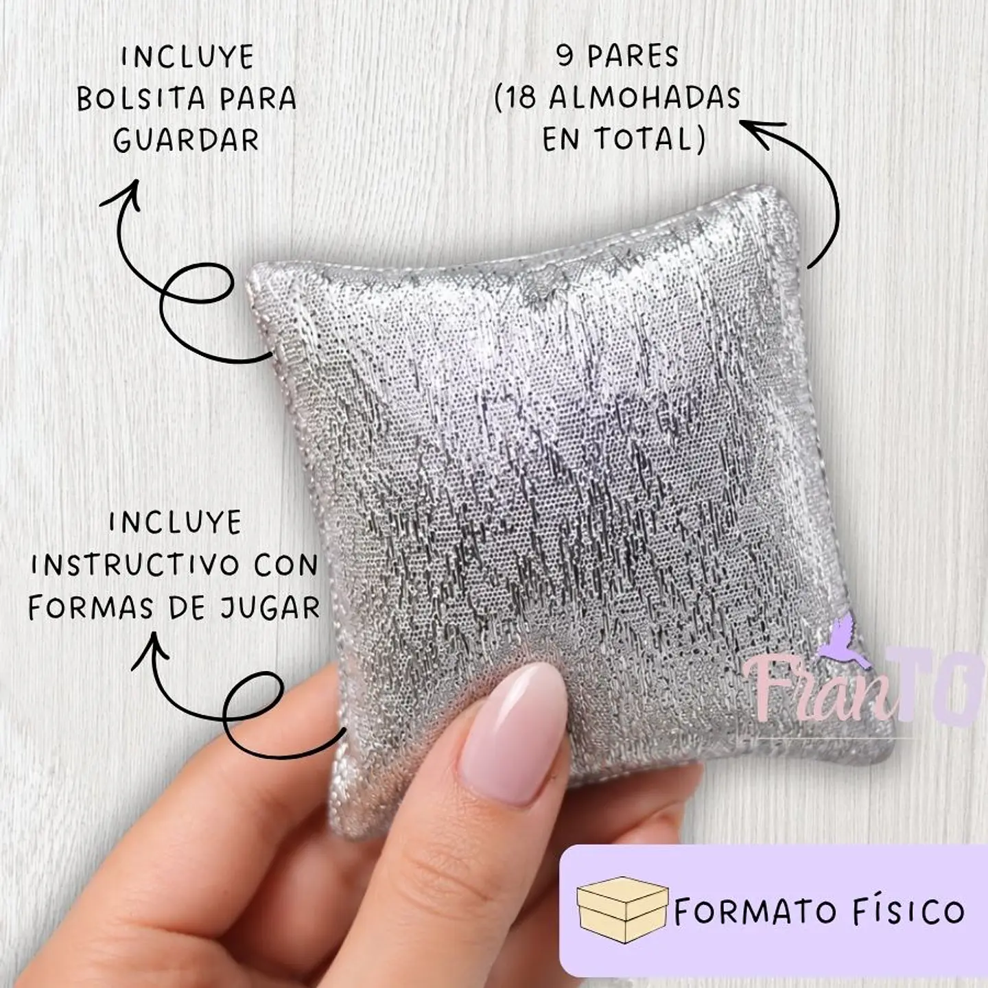 Memorice táctil de texturas tela 2