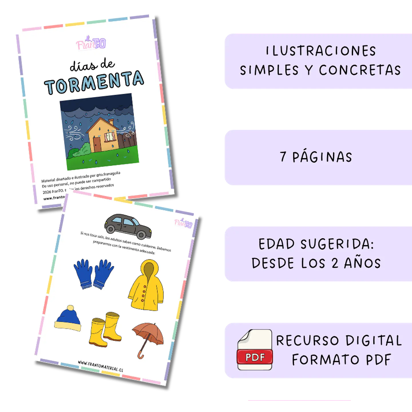 Historia social - Días de tormenta  1