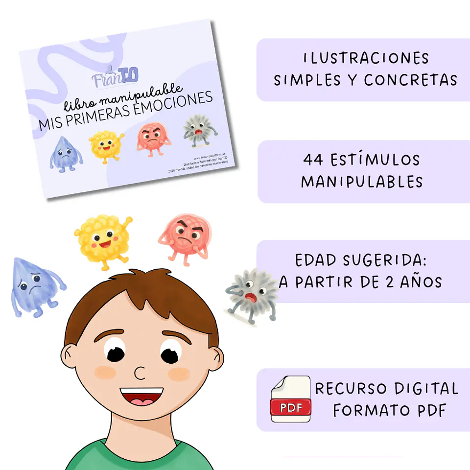 Libro mis primeras emociones (VERSIÓN NIÑO) 1