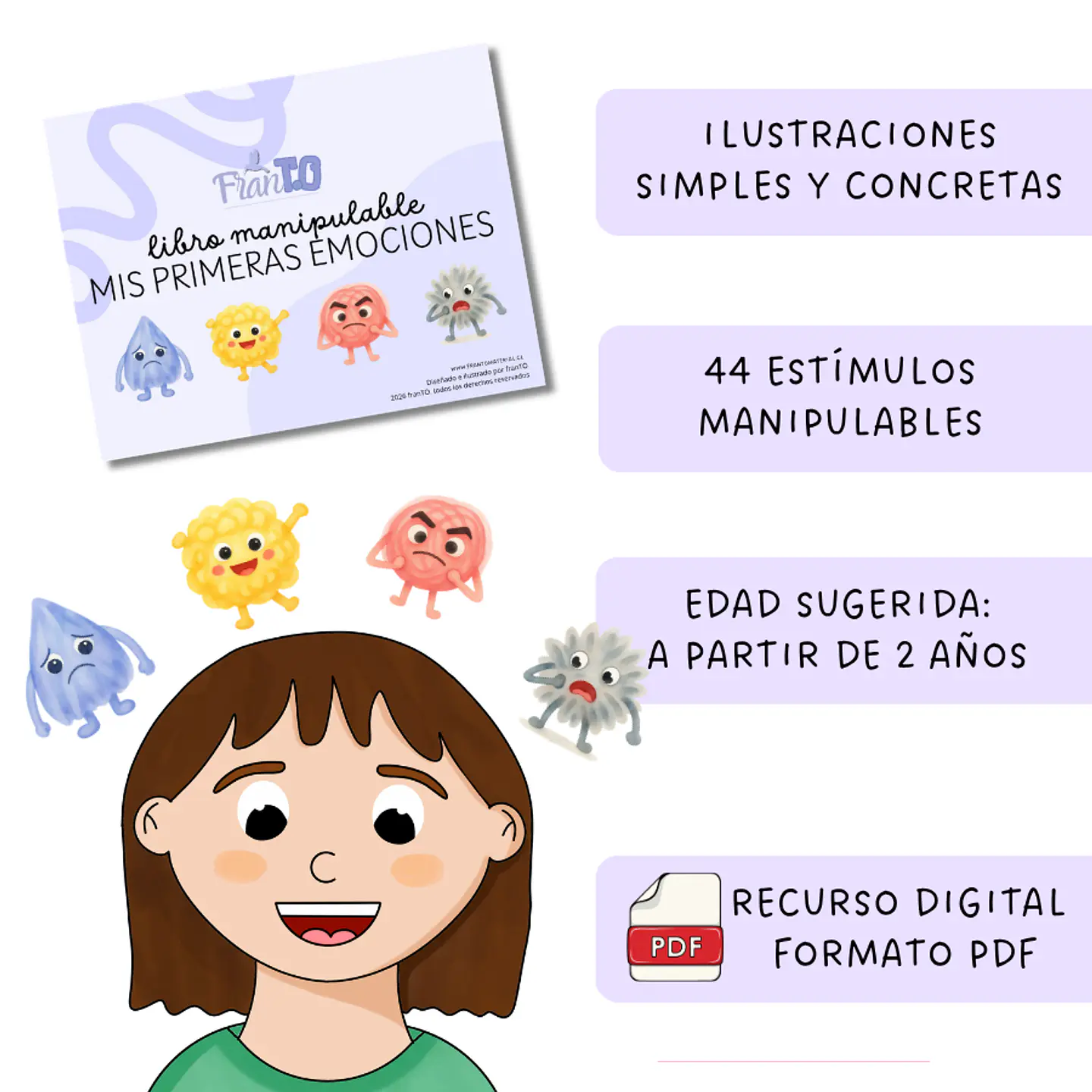 Libro mis primeras emociones (VERSIÓN NIÑA) 1