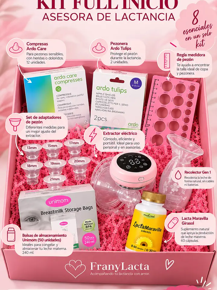 Kit Full Inicio FranyLacta — 8 esenciales para acompañar la lactancia 1