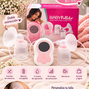 Extractor de leche eléctrico doble Baby Pollito BT-100