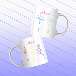 Caneca Porcelana Mãe