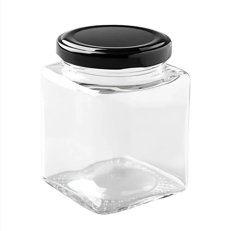 Frasco de vidrio cuadrado 200ml, caja de 30 unidades 2