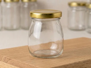 Frasco de vidrio yoghurt 200ml, caja de 30 unidades