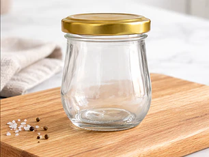 Frasco de vidrio 100ml tapa con botón, caja de 30 unidades