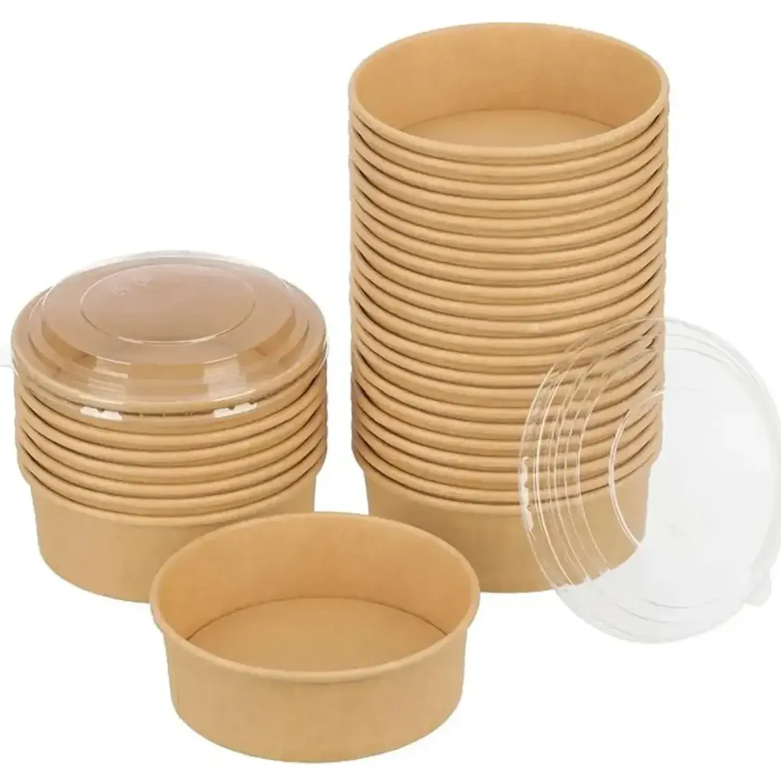 Bowl Kraft 500ml con tapa 1
