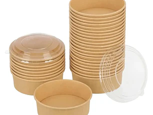 Bowl Kraft 500ml con tapa