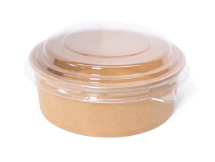 Bowl Kraft 600ml con tapa
