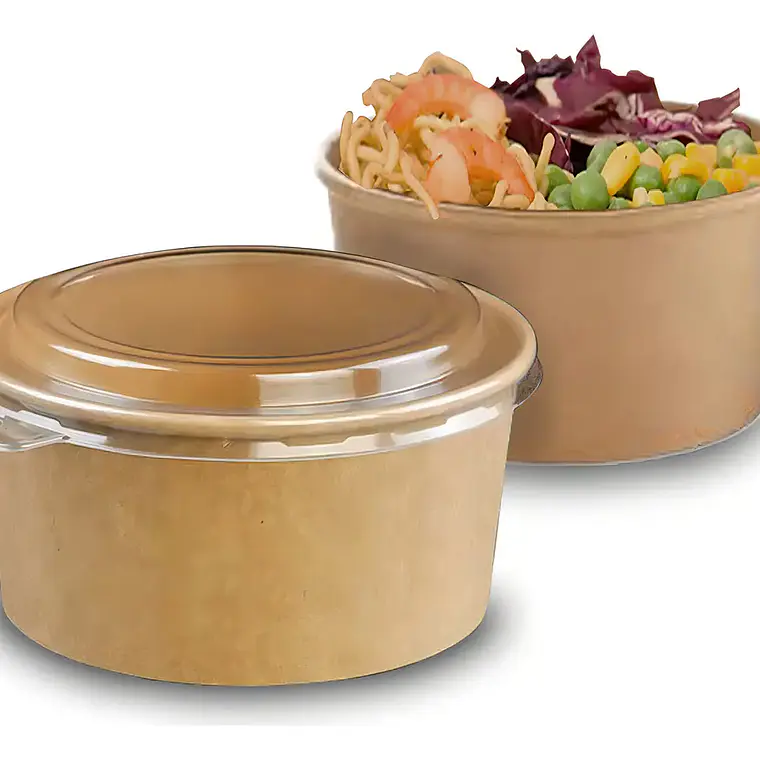 Bowl Kraft 1000ml con tapa 1