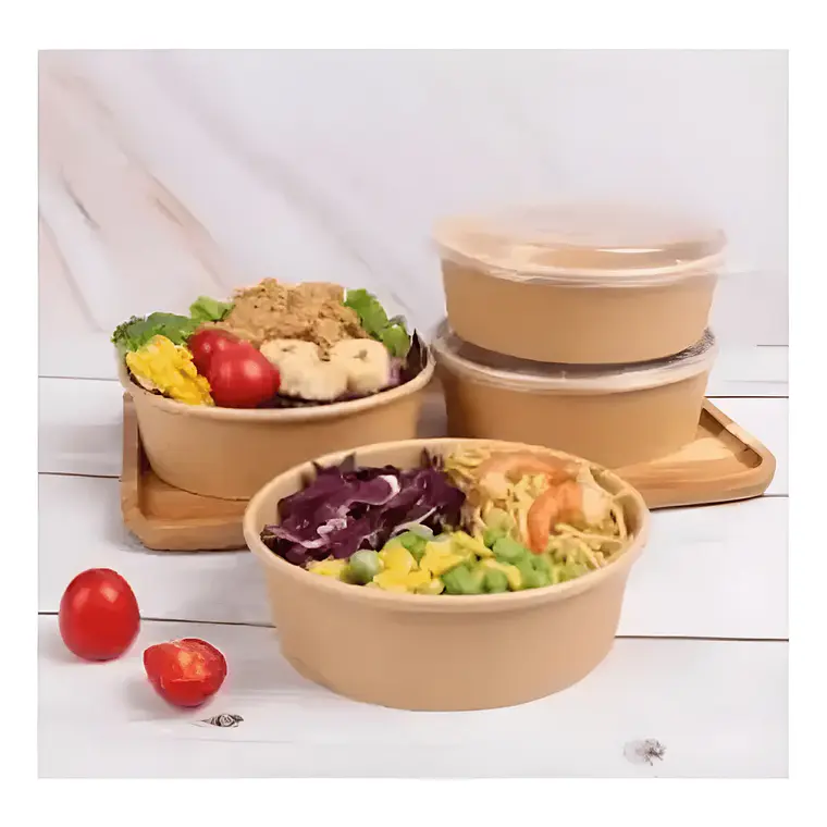 Bowl Kraft 1300ml con tapa 1
